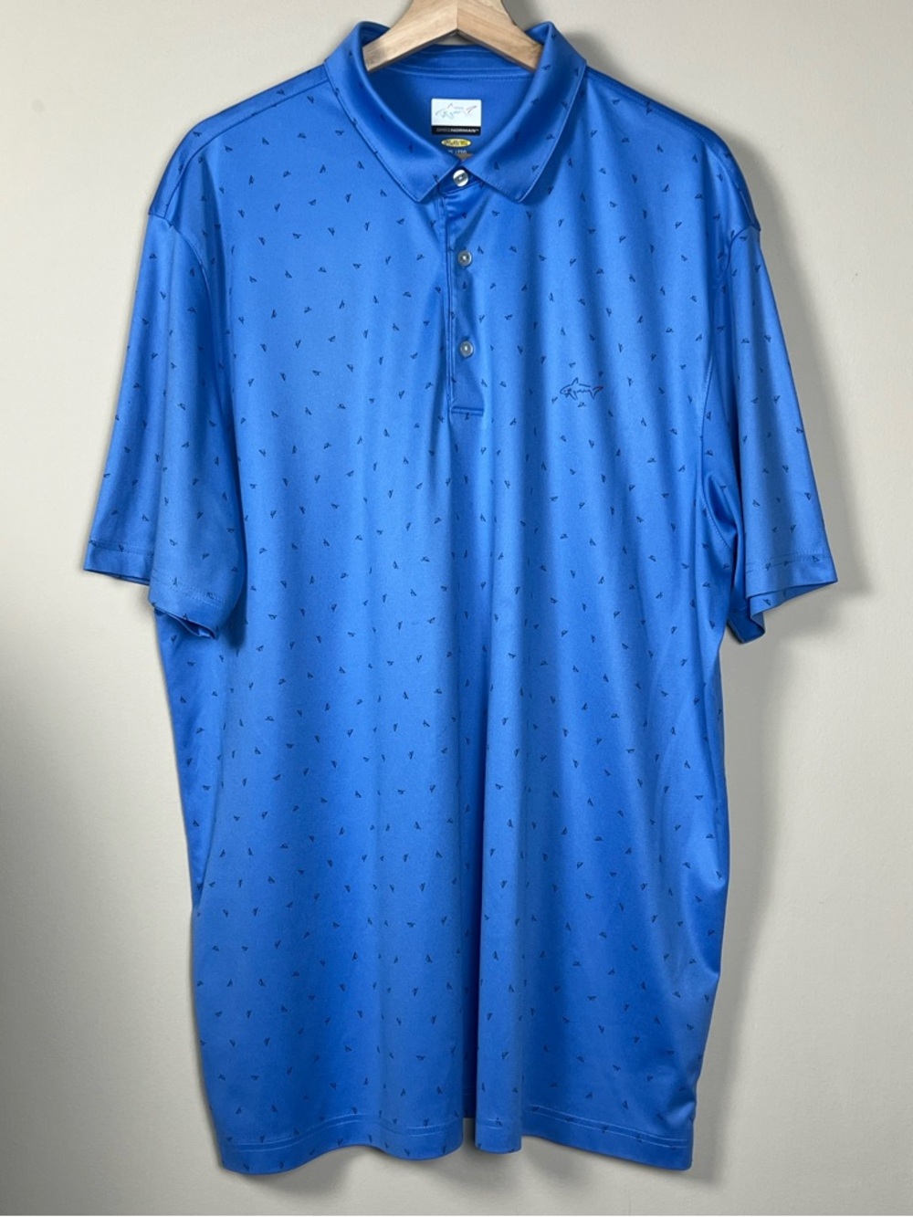 Greg Norman Men's Blue Polo Shirt Size XXL
